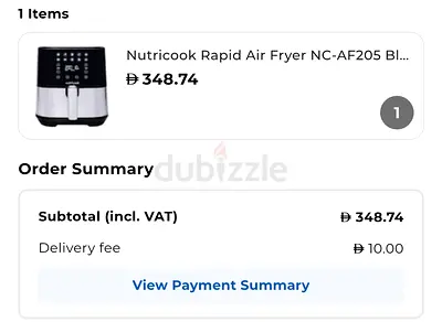 Nutricook Air Fryer - Compact Electric Air Fryer (Used)