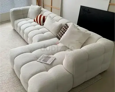 Modern Boucle Fabric Sofa for Sale Luxury Soft Finish