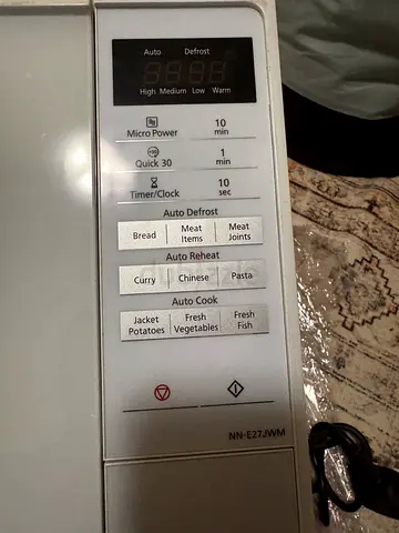 Panasonic Countertop Microwave - Working Control Panel, brand new without box some scratches
