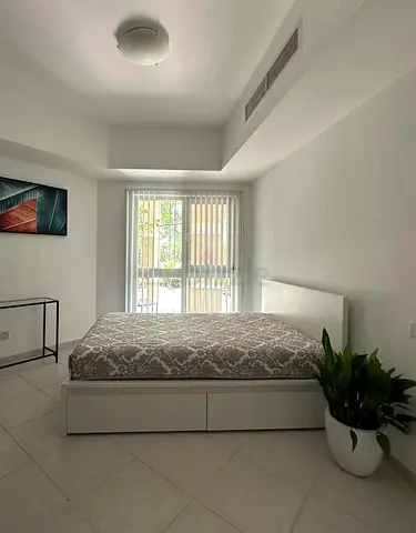 Bed with mattress
