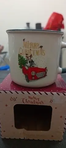 Christmas Themed Ceramic Mug with Gift Box brand new