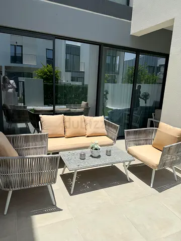 Outdoor 4-Piece Wicker Patio Sofa Set