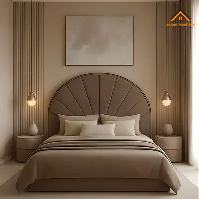 Arch Sunburst Velvet Bed Frame