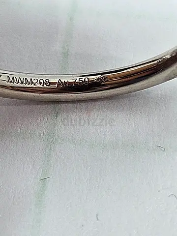 Cartier diamond band ring in original box ( not Authentic) size 5 weight 3.37g