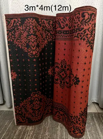 300*400cm (12m²) Reversible Red  Black outdoor mat