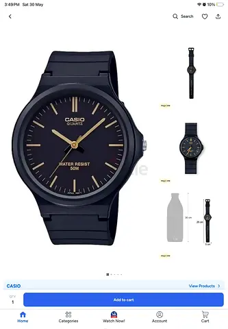 ⌚ Casio Quartz Analog Watch – Elegant  Minimalist Design