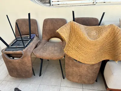 6 Brown Chairs