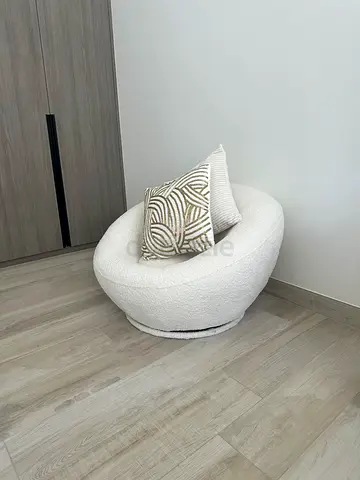 Armchair with pillows