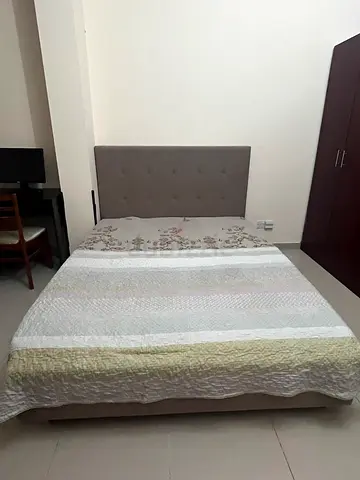 Queen bed frame with headboard and mattress - gently used