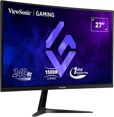 ViewSonic 27 Curved Gaming Monitor 240Hz, 1ms