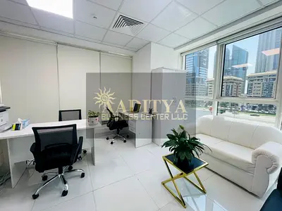 Office Fully Fitted and Furnished with Free Dewa Internet No Commission