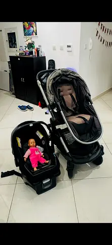 Stroller with Infant Car Seat and Base - Good Condition