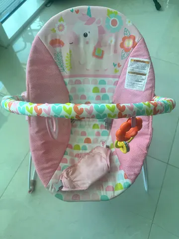 pink baby bouncer