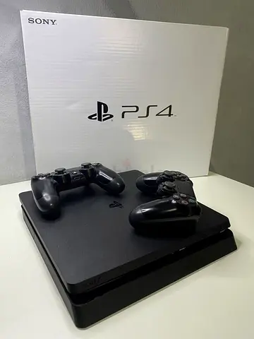 Sony PS4 Slim with 3 Controllers - Working Condition