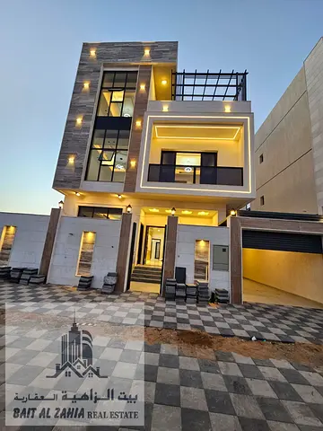 Luxury villa with a swimming pool, including registration and ownership fees, located opposite a mosque with direct access to amenities.