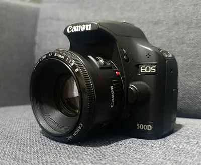 Canon EOS 500D DSLR Camera + Canon 50mm f/1.8 Lens – Excellent Condition – Low Shutter Count
