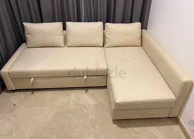 Ikea L Shape Sofa cum bed with big storage in L