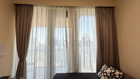 Curtains blackout whith chiffon