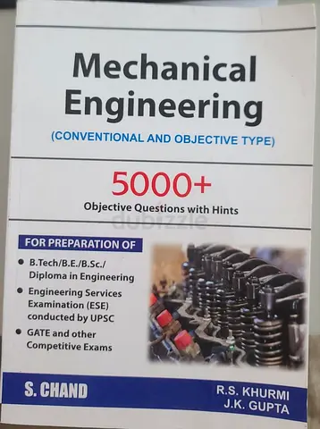 Mechanical Engineering Conventional and Objective Type R.S. Khurmi, J.K. Gupta S. Chand Publishing