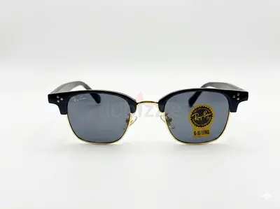 Ray-Ban Clubmaster-style Sunglasses – Black  Gold, G-15 Lenses