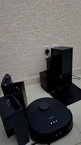 Roborock-style Robot Vacuum with Auto-Empty Dock (Used, Good Condition)