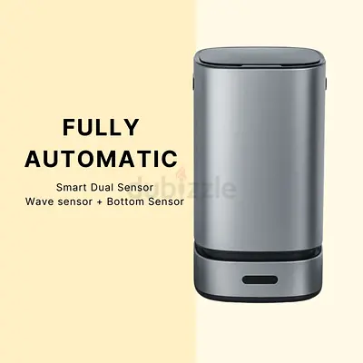 Smart Sensor Trash Can – 13L Stainless Steel, Automatic Lid, Self-Sealing Bags, Waterproof, for Kitc