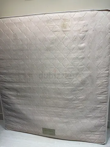 Used King Size 200X180 Mattress - Fair Condition, Some Stains