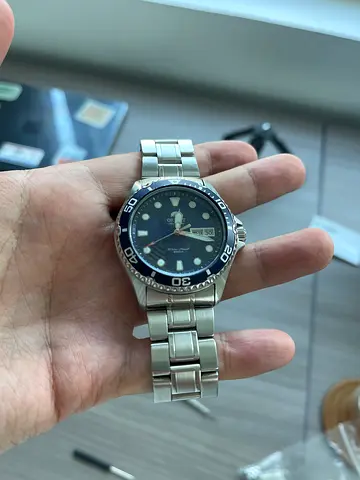 Orient ray 2 with modified sapphire crystal + 4 nato straps + extra bezel
