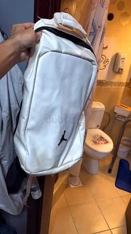 White Jordan Sling Backpack - Single Strap Compact Bag