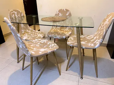 Dining table with four chairs