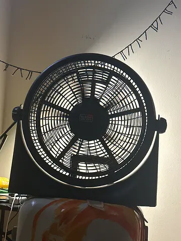 Used Black High-Velocity Floor Fan - Good Working Condition -Black decker