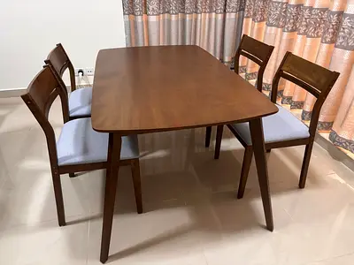 Classy Wooden dining table plus 4 chairs