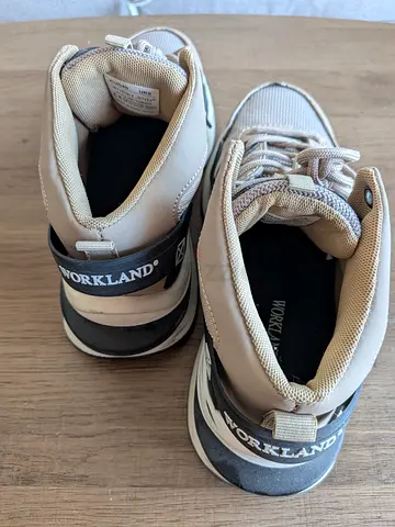 Workland (security shoes to protect toes) casual sneakers - beige/grey, size 40, used twice