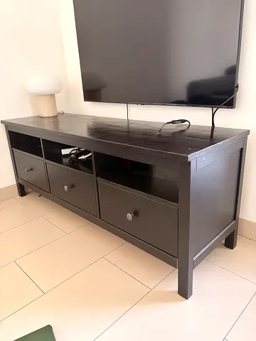 Black HEMNES tv unit