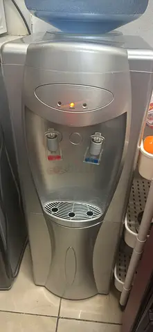 Used freestanding hot  cold water dispenser - silver