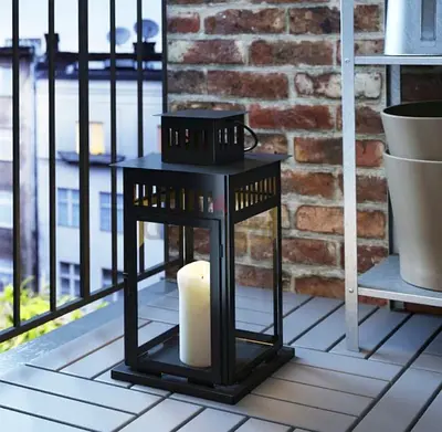 Home decor ikea Black Candle lantern