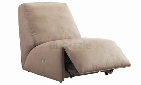 MARINA HOME Timothy Oulton Halo Motion Accent Sleeper Recliner Chair taupe leather H95 L110 W85 cm