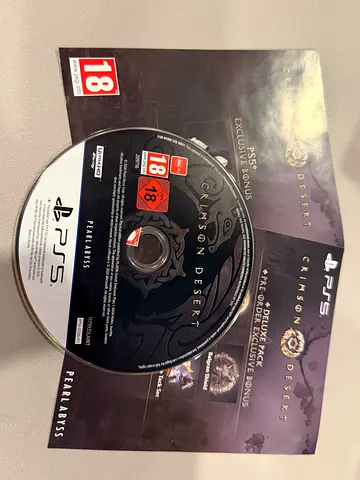 Crimson Desert (PS5) disc with inserts - good condition - delux with codes - without box art