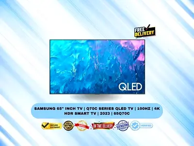 Samsung 65 Inch TV | Q70C Series QLED TV | 100Hz | 4K HDR Smart TV | 2023 | 65Q70C