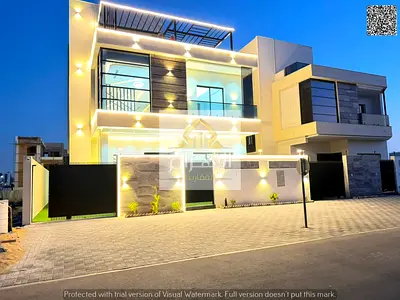 A golden opportunity! Luxurious modern villa with 5 bedrooms, 2 floors, and a spacious roof in Ajman – ready for immediate occupancy or investment, in
