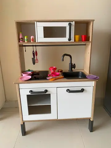 Wooden Play Kitchen Set with Accessories
