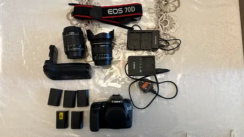 Canon 70D plus equipments