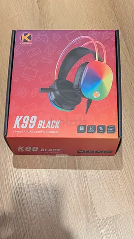 K gaming K99 Black USB Gaming Headset (RGB) - Brand New in Box