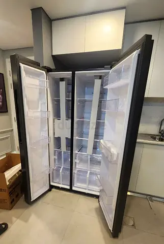 Free Delivery- SAMSUNG Brand New Side-by-Side Refrigerator - Stainless, Good Condition