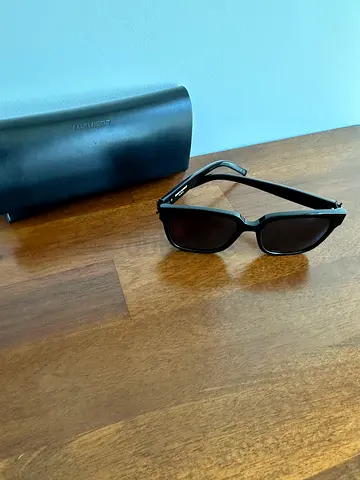Saint Laurent Classic Black Sunglasses with Hard Case