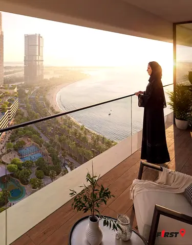 وصول مباشر إلى الشاطئ | مجمع سكني متكامل الخدمات | إطلالة على البحر وأفق المدينة | إمكانية الحصول على قرض عقاري | دفعة أولى 10%