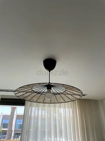 Modern decorative ceiling lamp rattan/bamboo style