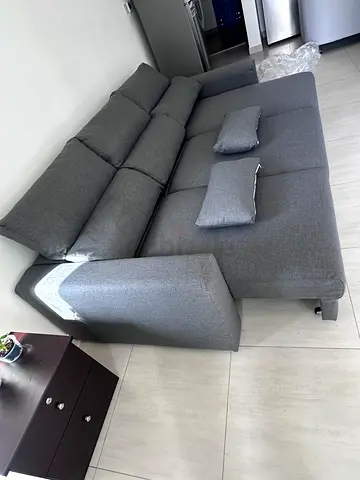 Ikea Eskelstuna L shape sofa bed Dark gray