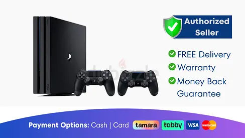 Sony PS4 Pro 500GB Video Game Console Bundle - Black (2 Controllers) - Warranty - Free Delivery