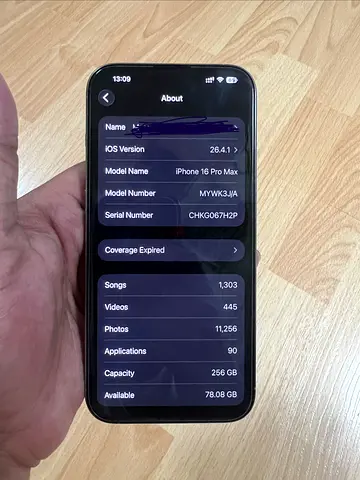 iPhone 16 Pro Max 256GB - Good Working Condition